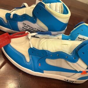 Jordan 1 Retro High Off-White University Blue sz 11 Brand New